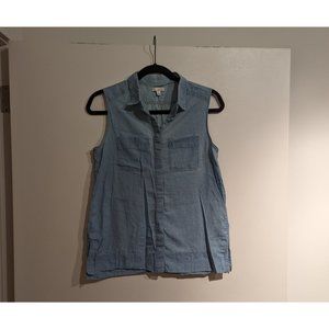 Gap Sleeveless Collared Top